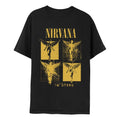 Black - Front - Nirvana Unisex Adult In Utero Grid T-Shirt