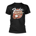 Black - Front - Fender Unisex Adult Mustang Bass T-Shirt