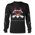 Black - Front - Metallica Unisex Adult Master Of Puppets Track List Long-Sleeved T-Shirt