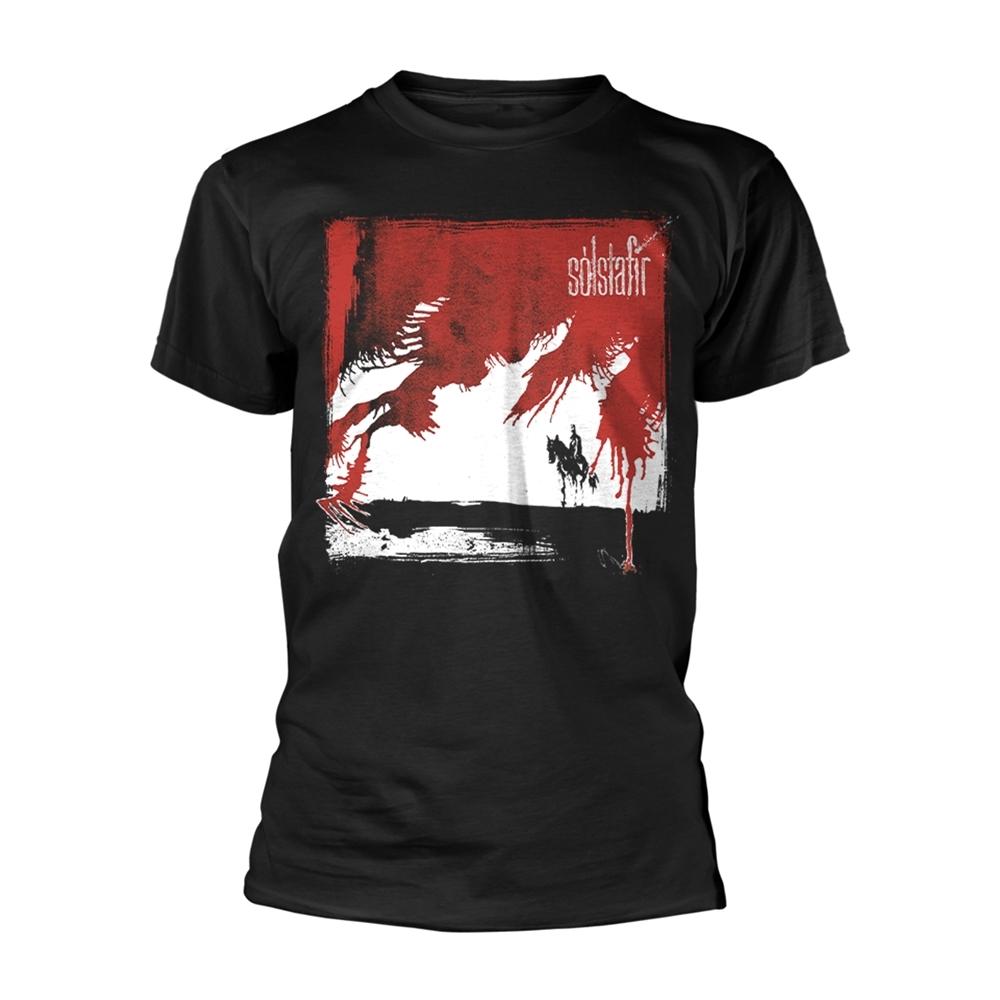 Black - Front - Solstafir Unisex Adult Svartir Sandar Back Print T-Shirt