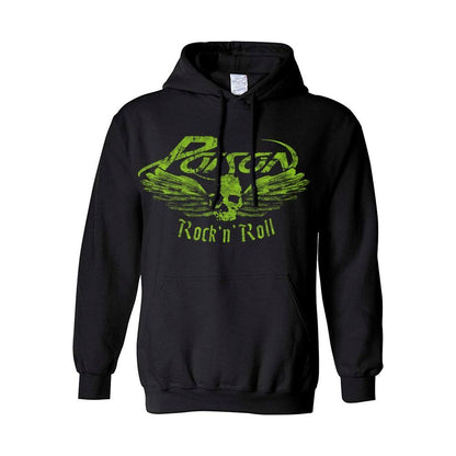 Black - Front - Poison Unisex Adult Flying Skull Hoodie