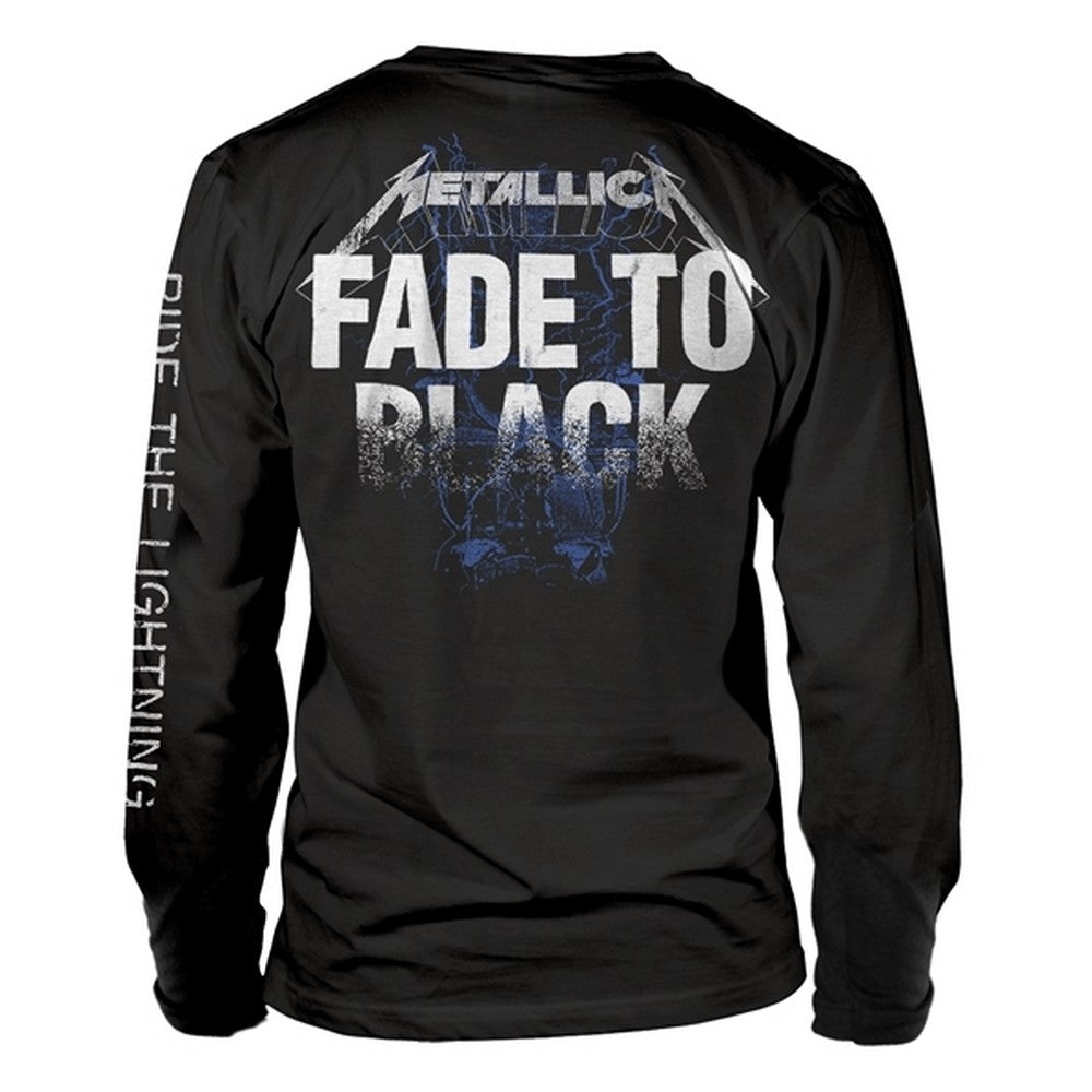Black - Back - Metallica Unisex Adult Fade To Black Long-Sleeved T-Shirt