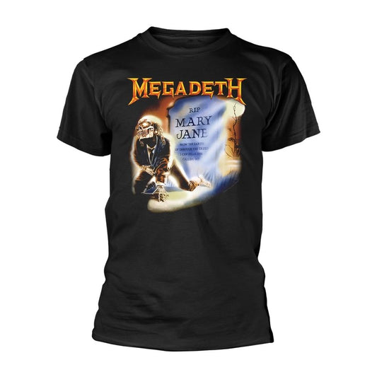 Black - Front - Megadeth Unisex Adult Mary Jane T-Shirt