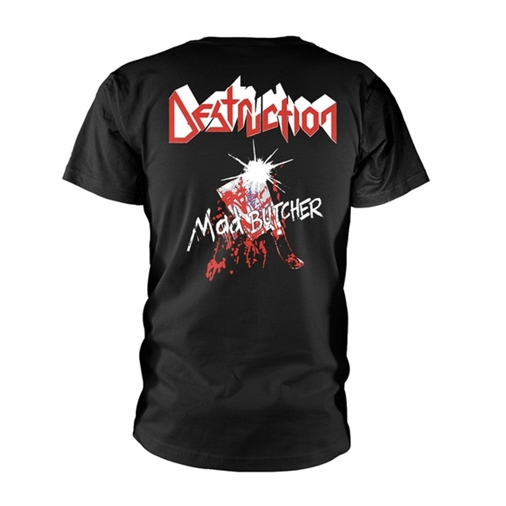 Black - Back - Destruction Unisex Adult Mad Butcher Back Print T-Shirt