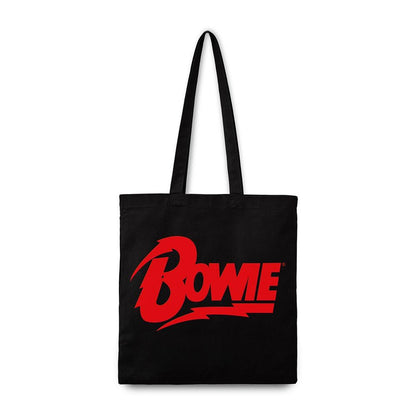 Black-Red - Front - David Bowie Logo Tote Bag