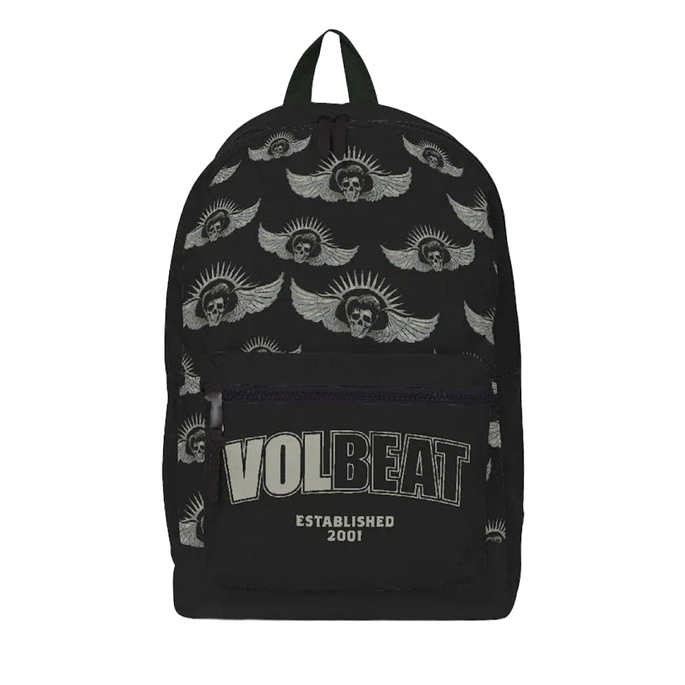 Black - Front - Volbeat Esatablished All-Over Print Backpack