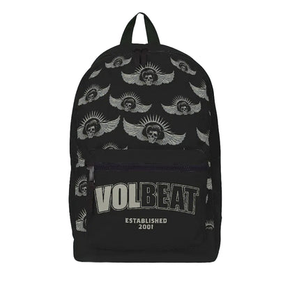 Black - Front - Volbeat Esatablished All-Over Print Backpack