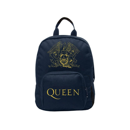 Black-Gold - Front - Queen Royal Crest Mini Backpack