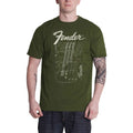 Green - Side - Fender Unisex Adult Telecaster T-Shirt