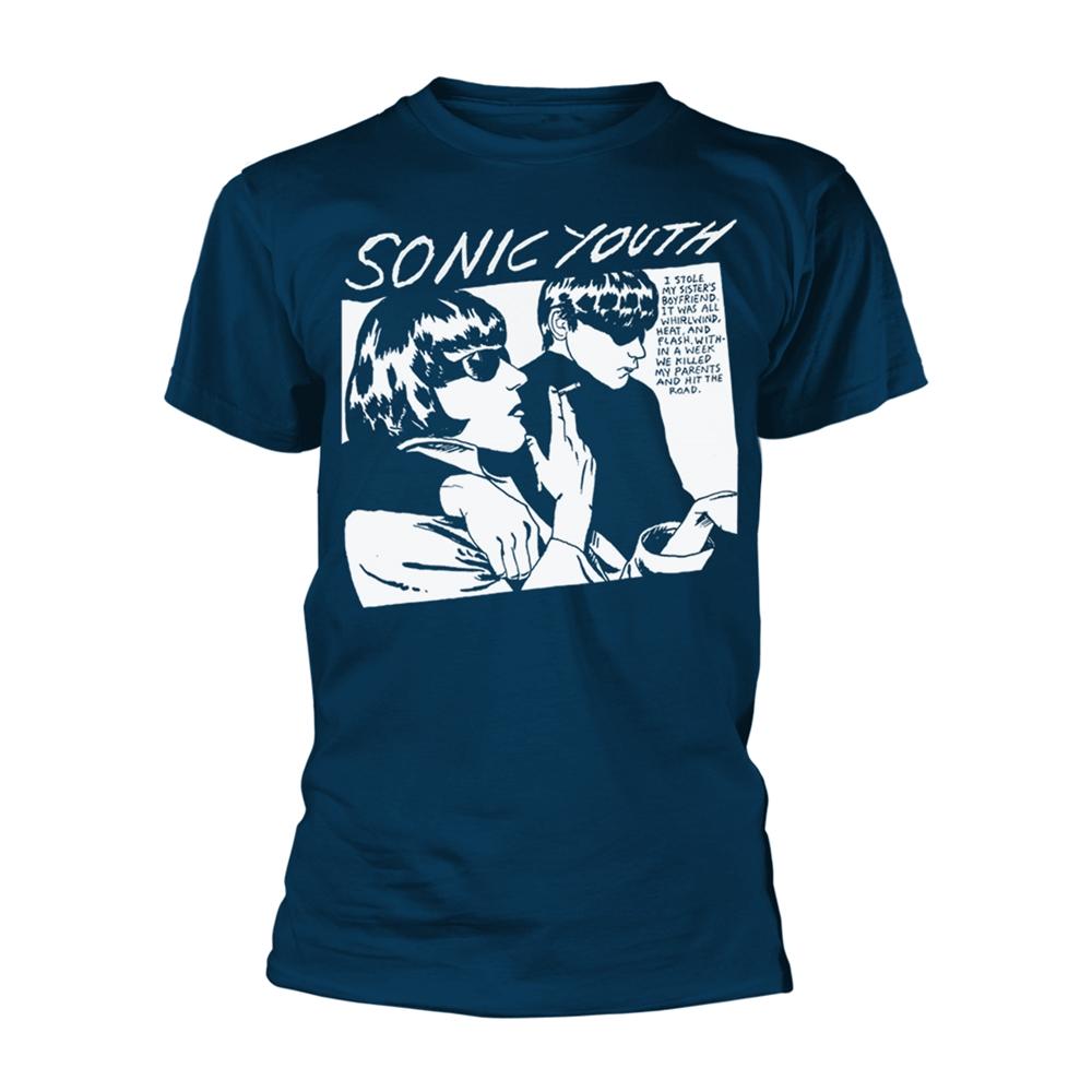Blue - Front - Sonic Youth Unisex Adult Goo Album Cover T-Shirt