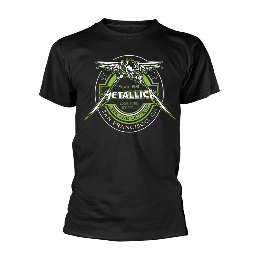 Black - Front - Metallica Unisex Adult Fuel T-Shirt