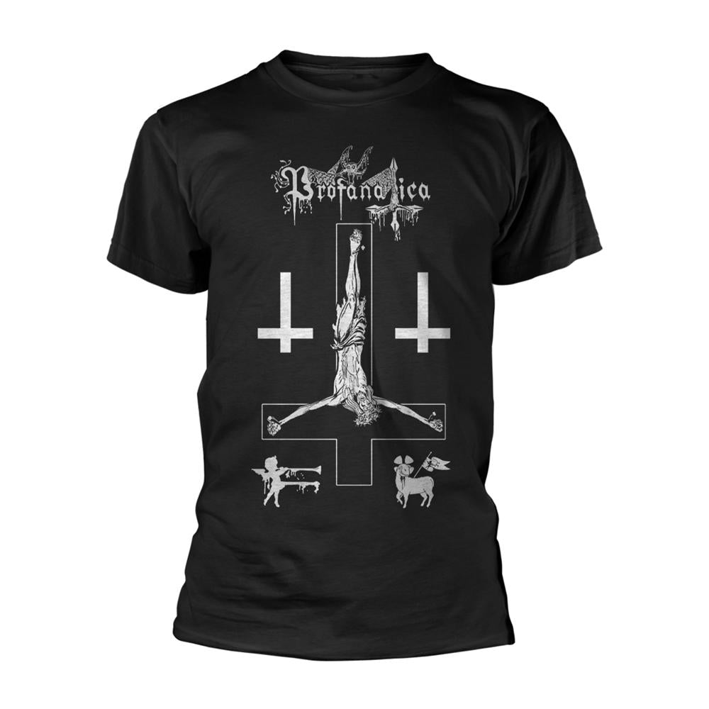 Black - Front - Profanatica Unisex Adult Demo Style T-Shirt