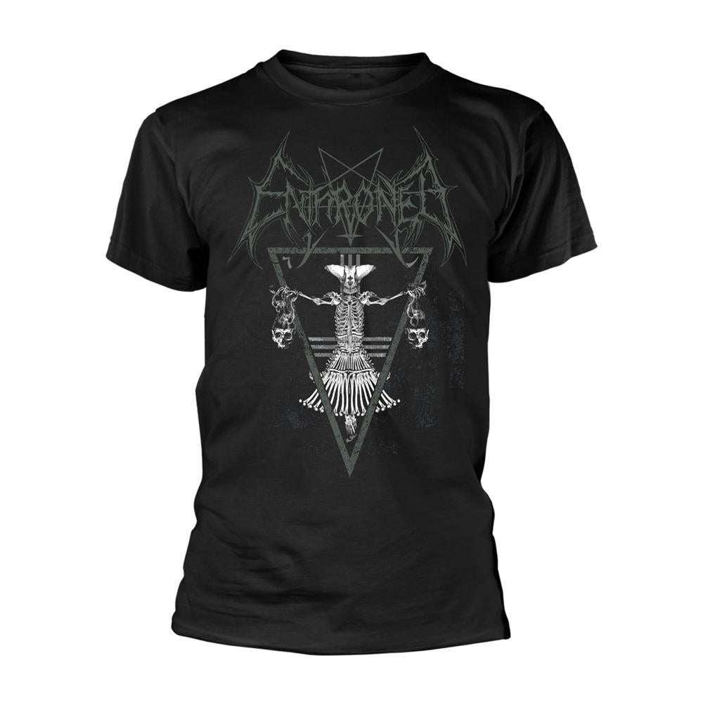 Black - Front - Enthroned Unisex Adult Stn Mmxix T-Shirt