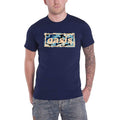 Navy - Side - Oasis Unisex Adult Camo Logo T-Shirt