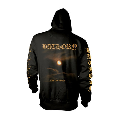 Black - Back - Bathory Unisex Adult The Return Hoodie