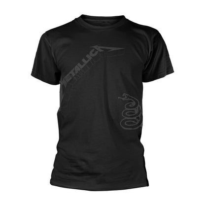 Black - Front - Metallica Unisex Adult Black Album Tonal T-Shirt