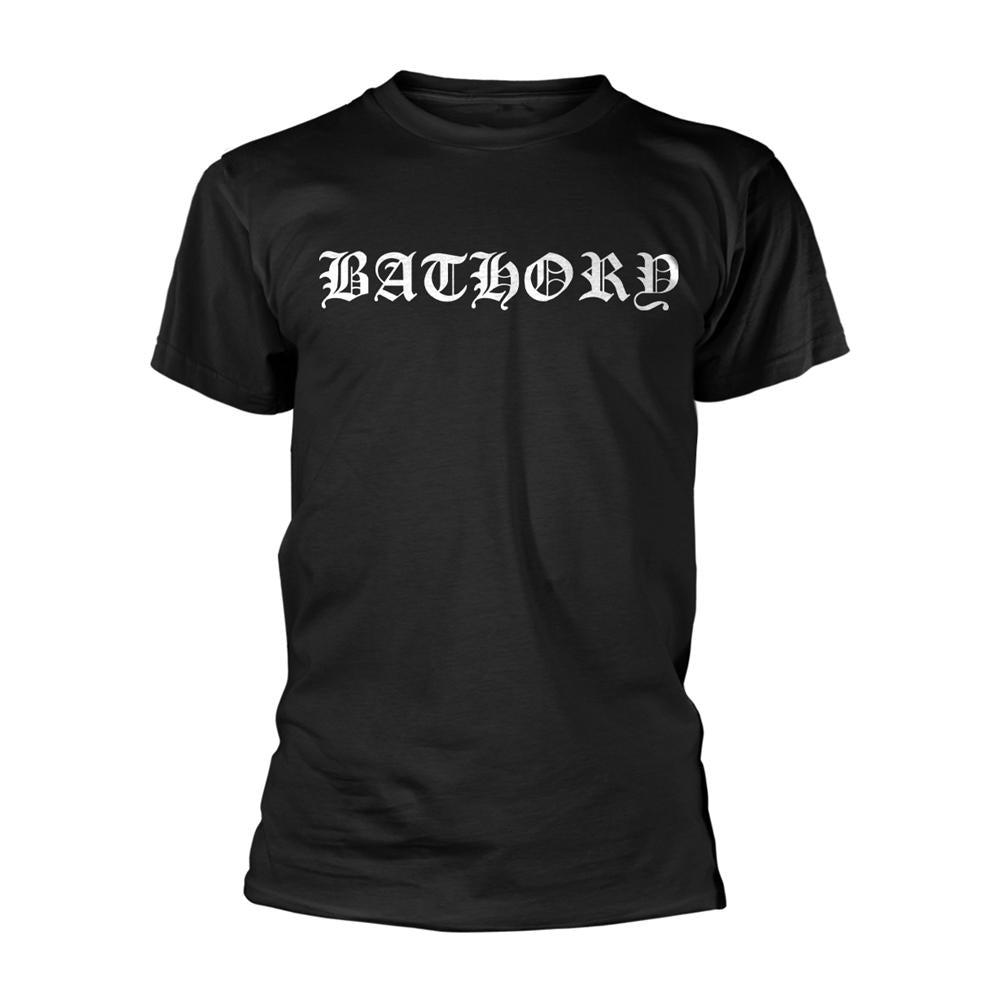 Black - Front - Bathory Unisex Adult Logo T-Shirt