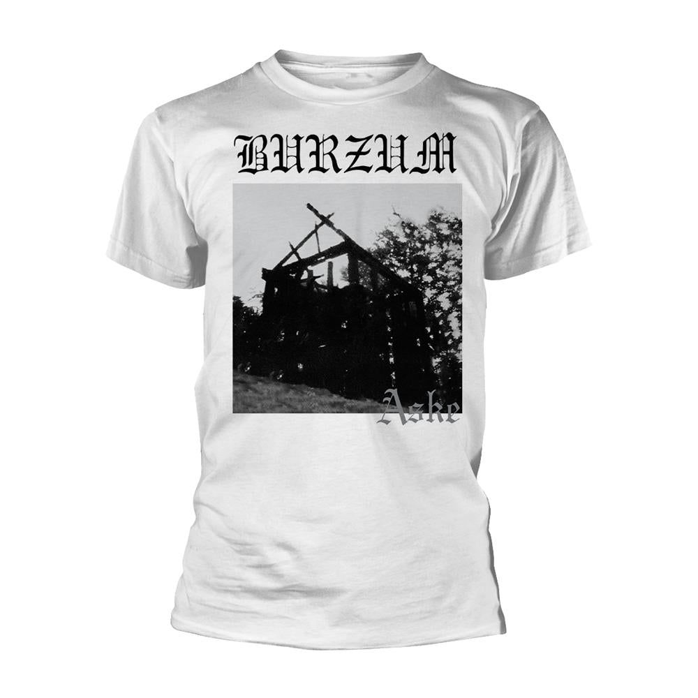 White - Front - Burzum Unisex Adult Aske T-Shirt