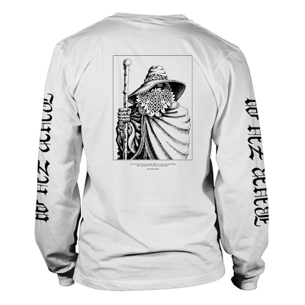 White - Back - Burzum Unisex Adult Rune Long-Sleeved T-Shirt