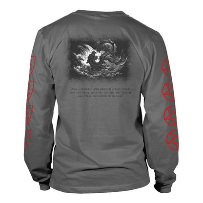Grey - Back - Emperor Unisex Adult Rider 2019 Long-Sleeved T-Shirt