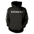 Black - Front - Bathory Unisex Adult Logo Hoodie