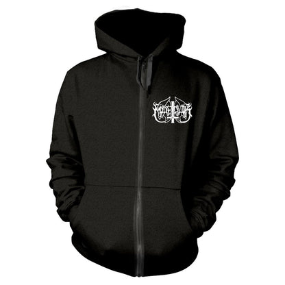 Black - Front - Marduk Unisex Adult Panzer Full Zip Hoodie