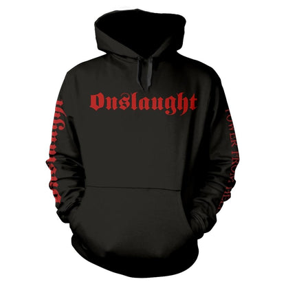 Black - Front - Onslaught Unisex Adult Power From Hell Hoodie
