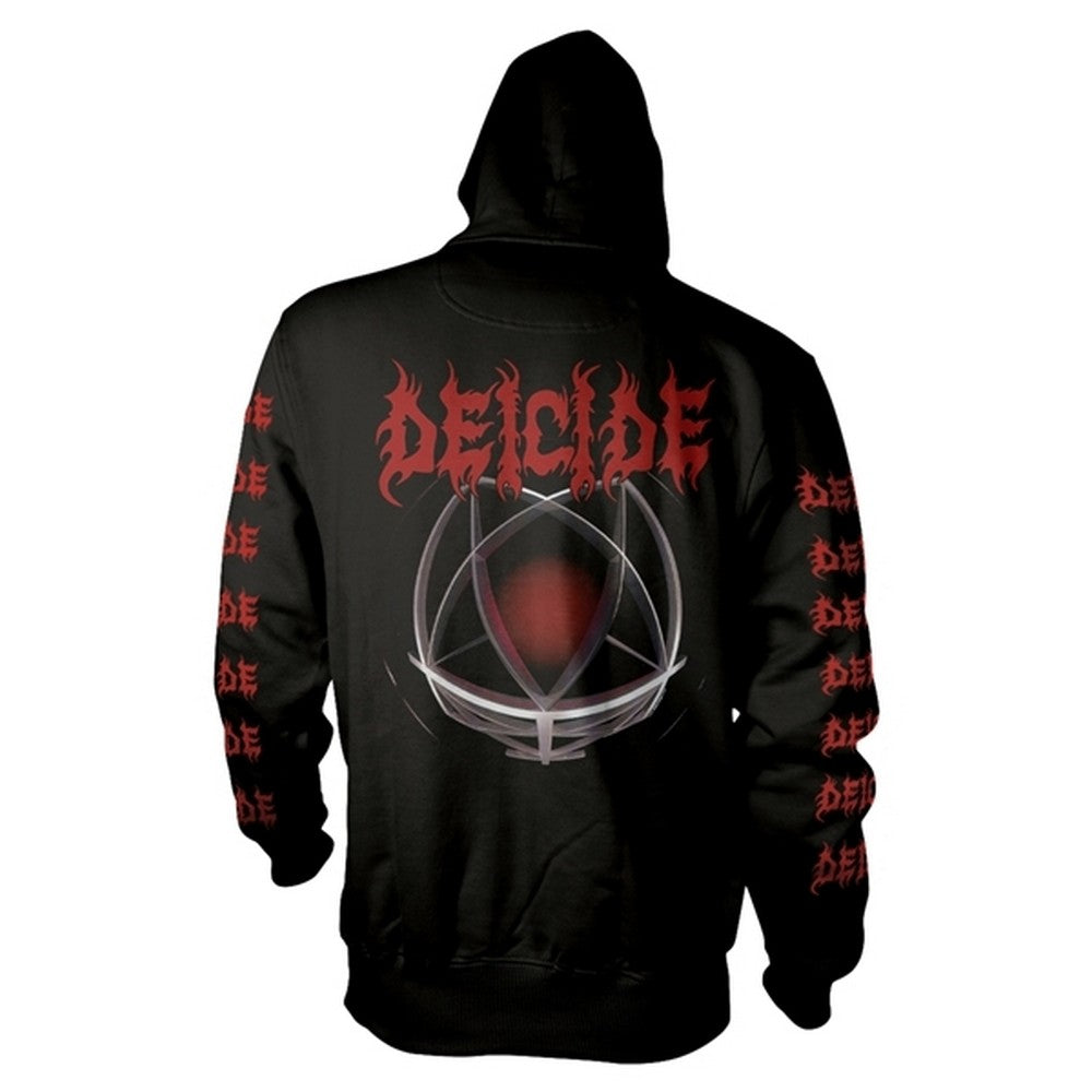 Black-Red - Back - Deicide Unisex Adult Hoodie