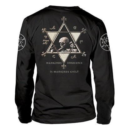 Black - Back - Dimmu Borgir Unisex Adult Puritanical Euphoric Misanthropia Skulls Long-Sleeved T-Shirt