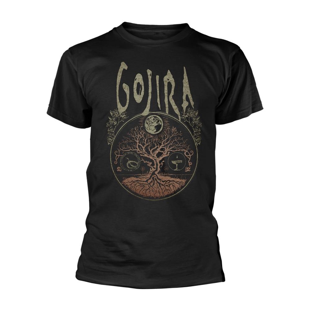 Black - Front - Gojira Unisex Adult Cycle Organic T-Shirt