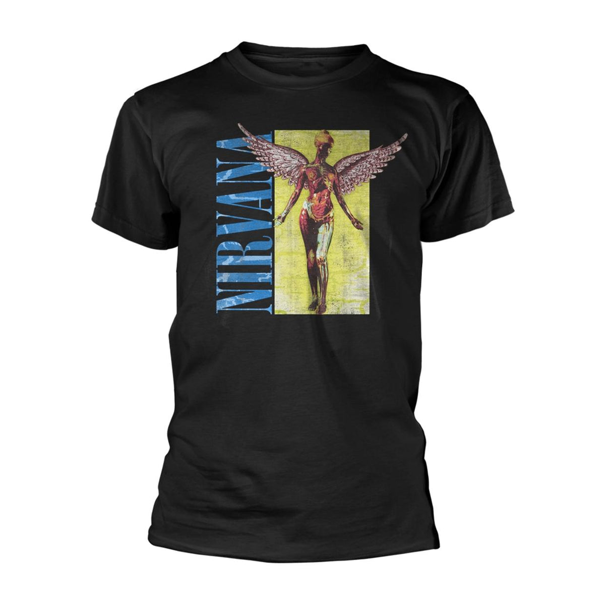 Black - Front - Nirvana Unisex Adult In Utero Square T-Shirt