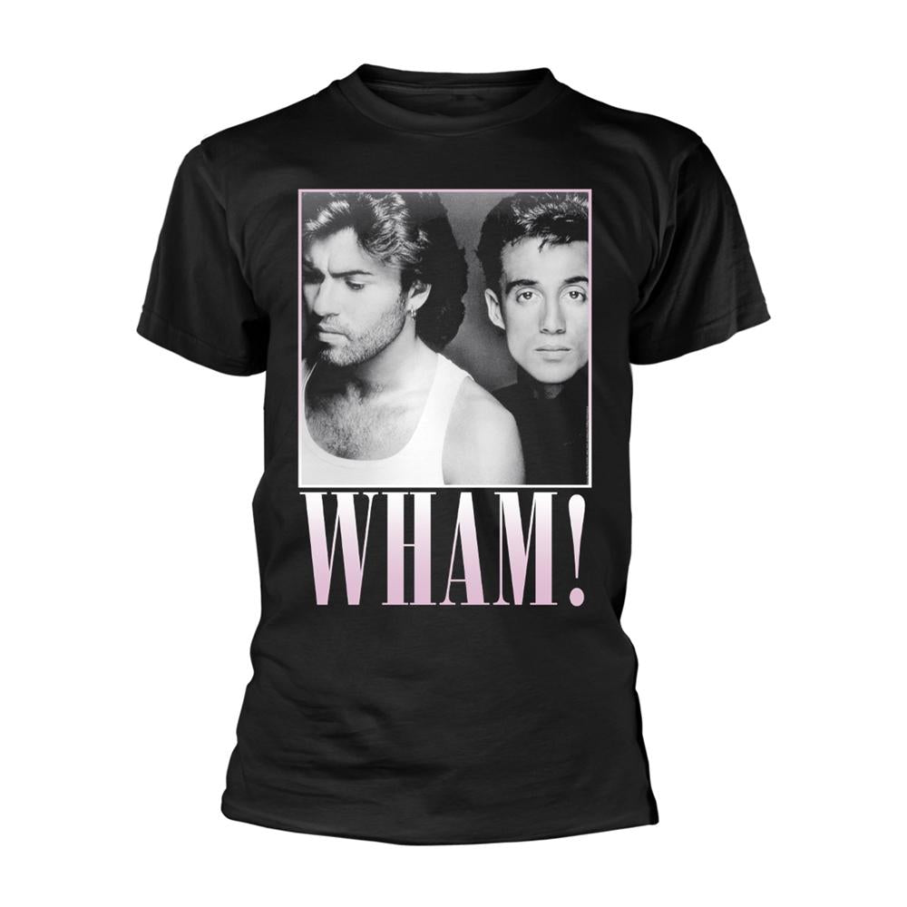 Black - Front - Wham Unisex Adult Edge Of Heaven T-Shirt
