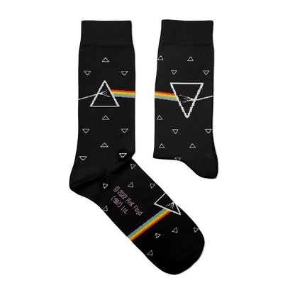 Black - Front - Pink Floyd Unisex Adult Dark Side Of The Moon Socks