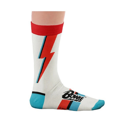 Multicoloured - Back - David Bowie Unisex Adult Aladdin Sane Socks