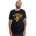 Black - Side - Blink 182 Unisex Adult College Mascot T-Shirt