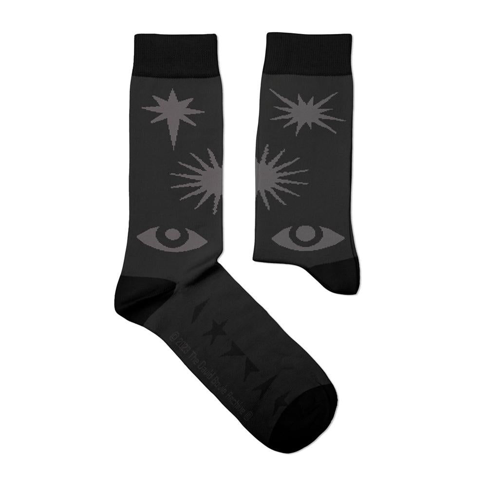 Black - Front - David Bowie Unisex Adult Blackstar Socks