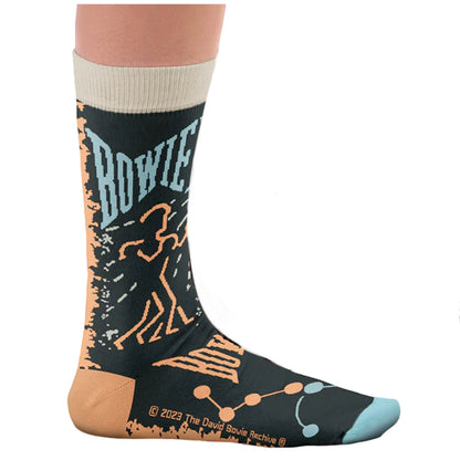 Multicoloured - Back - David Bowie Unisex Adult Lets Dance Socks