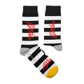 Multicoloured - Back - Blondie Unisex Adult Parallel Lines Socks