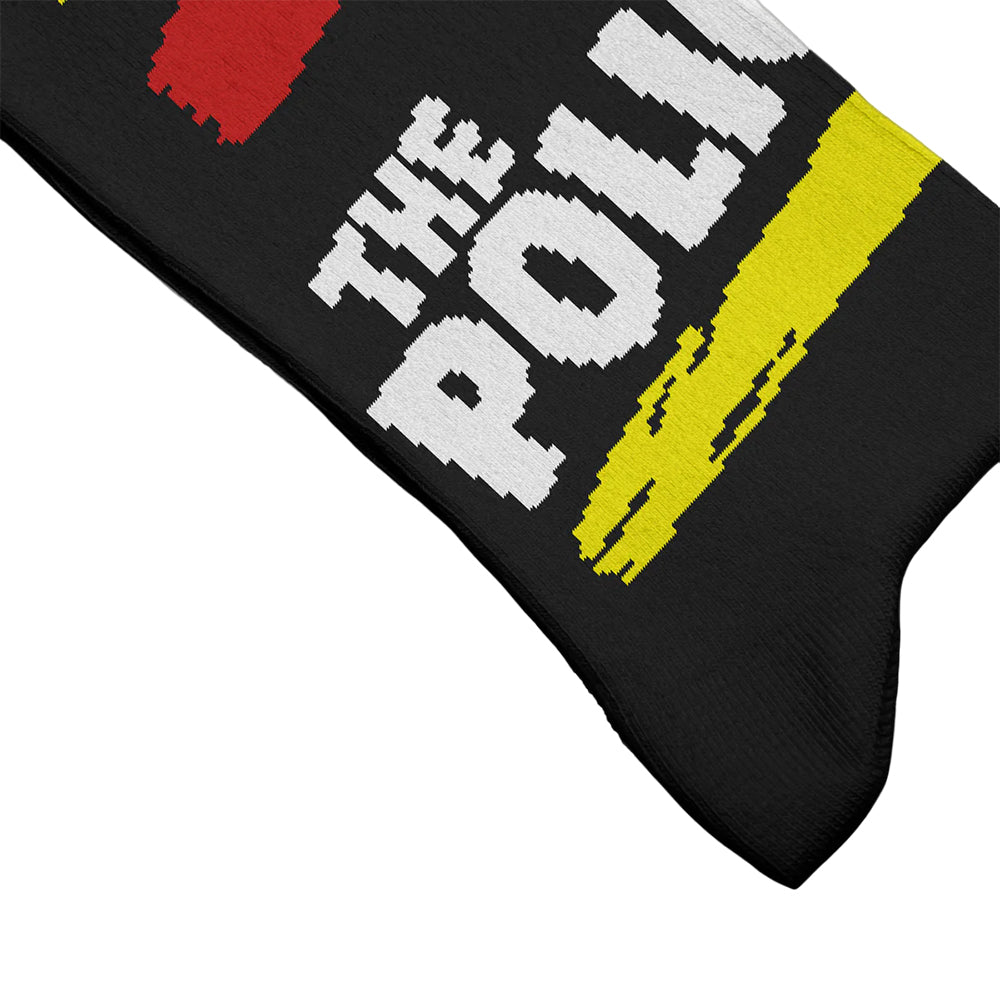 Black - Back - The Police Unisex Adult Synchronicity Socks