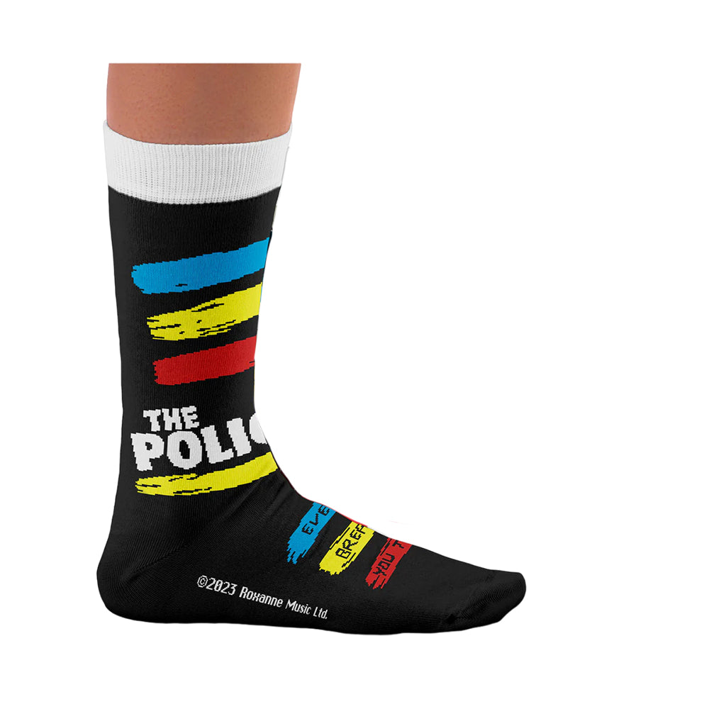 Black - Lifestyle - The Police Unisex Adult Synchronicity Socks