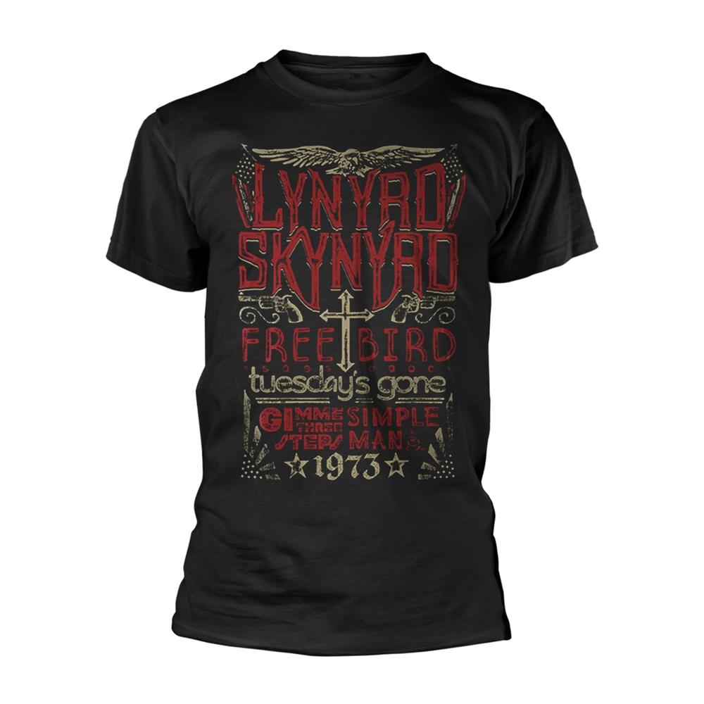 Black - Front - Lynyrd Skynyrd Unisex Adult Free Bird 1973 T-Shirt