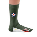 Green - Back - P40 Warhawk Unisex Adult Socks