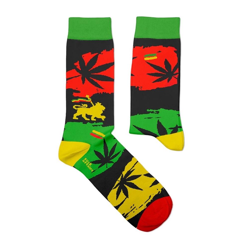 Multicoloured - Front - Bob Marley Unisex Adult Rebel Reggae Socks