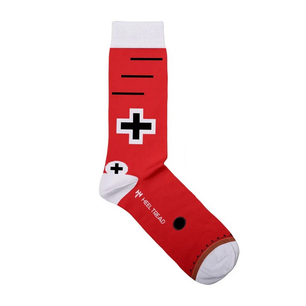 Red - Front - Red Baron Unisex Adult Aeroplane Socks