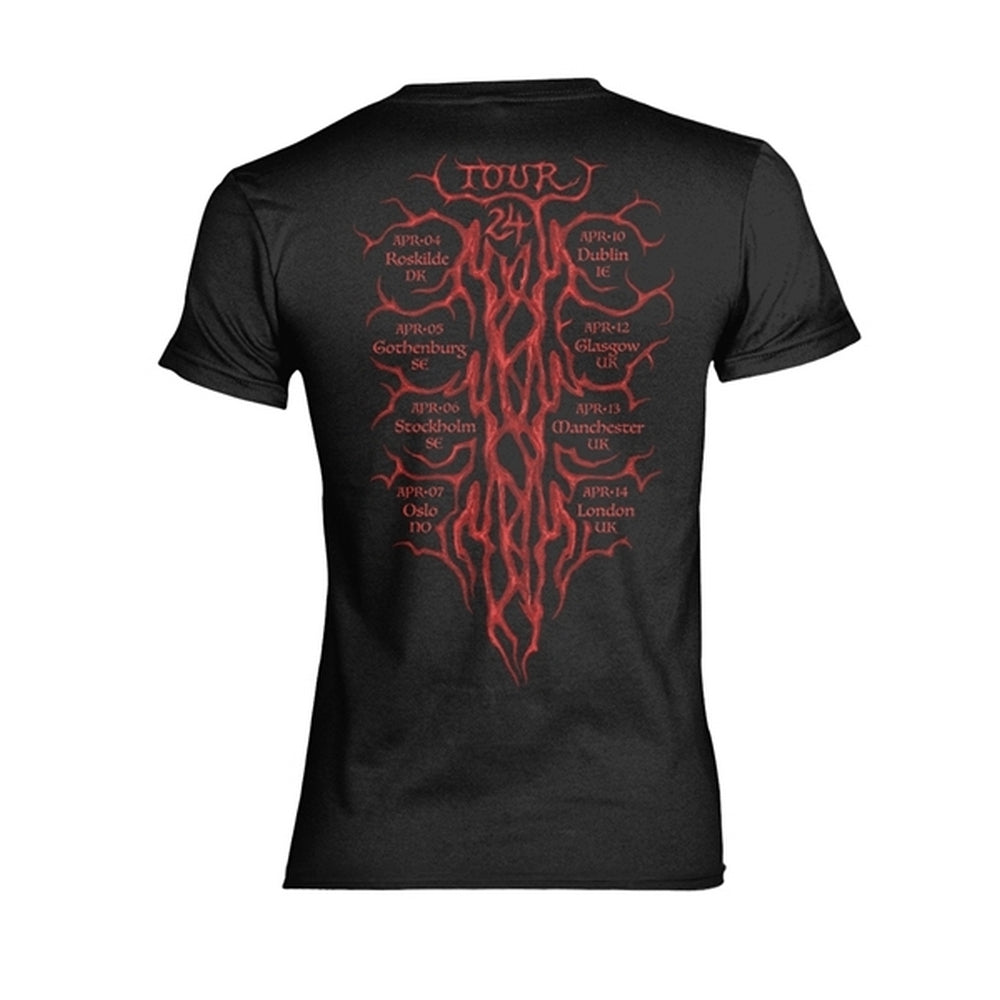 Black - Back - Blind Guardian Womens-Ladies God Machine Tour 24 T-Shirt