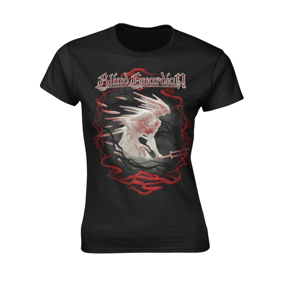 Black - Front - Blind Guardian Womens-Ladies God Machine Tour 24 T-Shirt