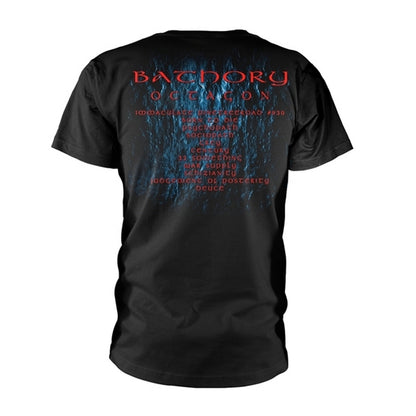 Black - Back - Bathory Unisex Adult Octagon Back Print T-Shirt