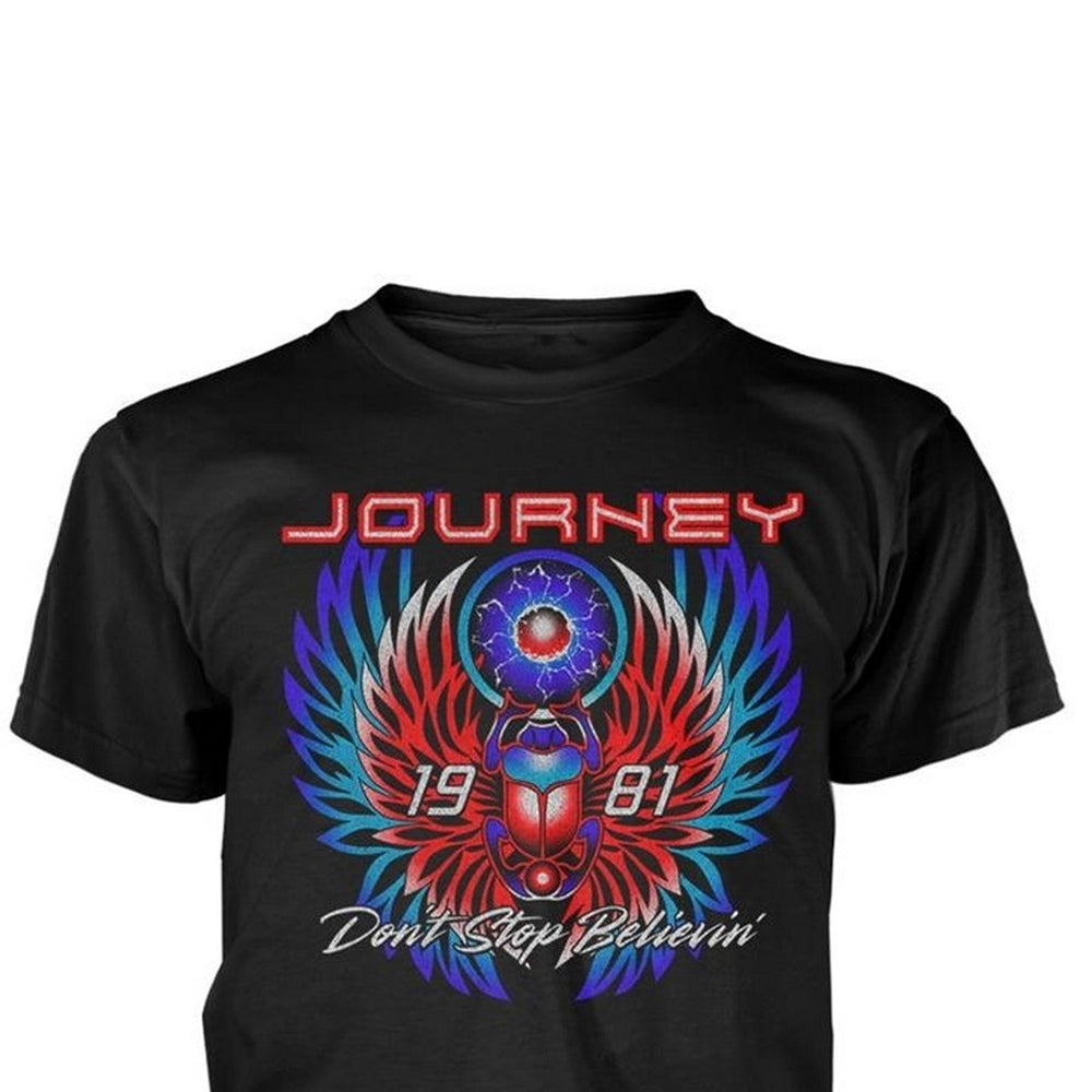 Black - Back - Journey Unisex Adult Believin T-Shirt