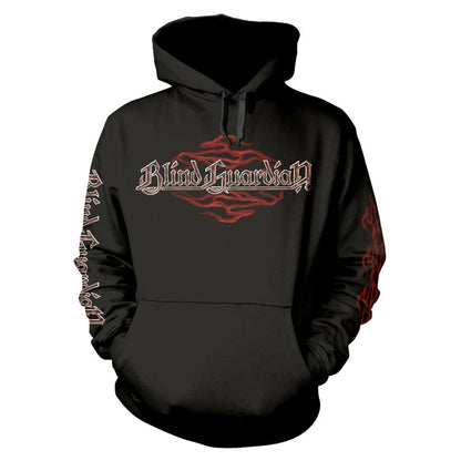 Black - Front - Blind Guardian Unisex Adult God Machine Tour 24 Hoodie