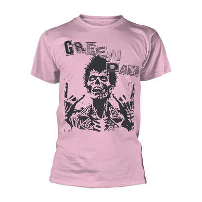 Pink - Front - Green Day Unisex Adult Billie Joe Zombie T-Shirt